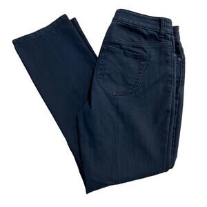 Chico's Platinum Denim Black Jeans‎ Cotton & Spandex Blend Woman's Size 0